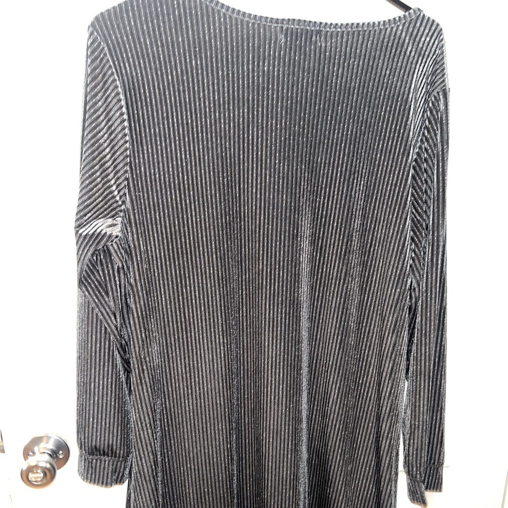 Metallic Blue Dress. Size 1X. New.